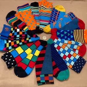 Colorful socks, 8 pairs